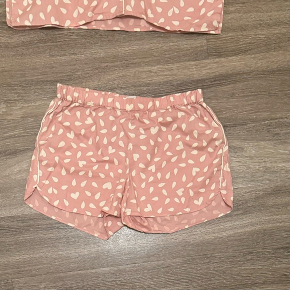 Madewell Bedtime Pajama Set in Petal Hearts - Picture 7 of 10